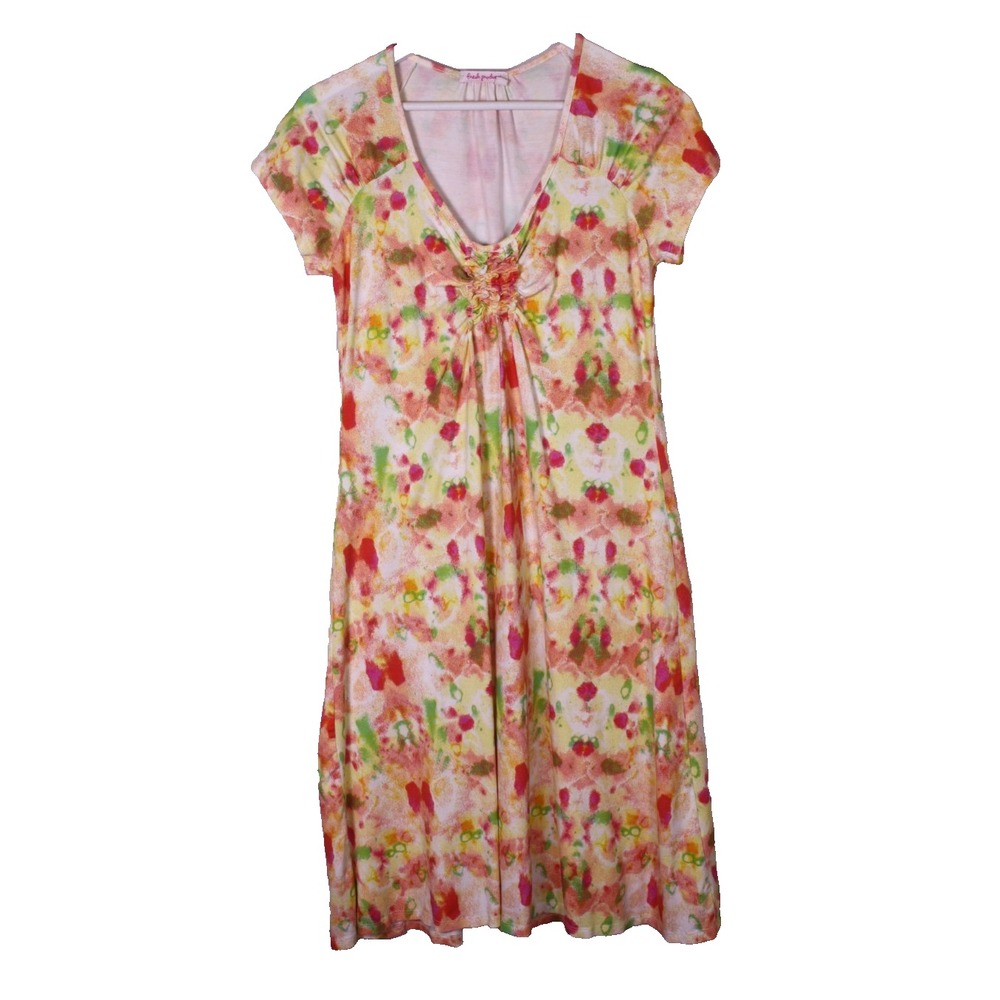 Fresh Produce Dress Calypso Spotlight Vibrant Midi Size Small Shift Beach Pool